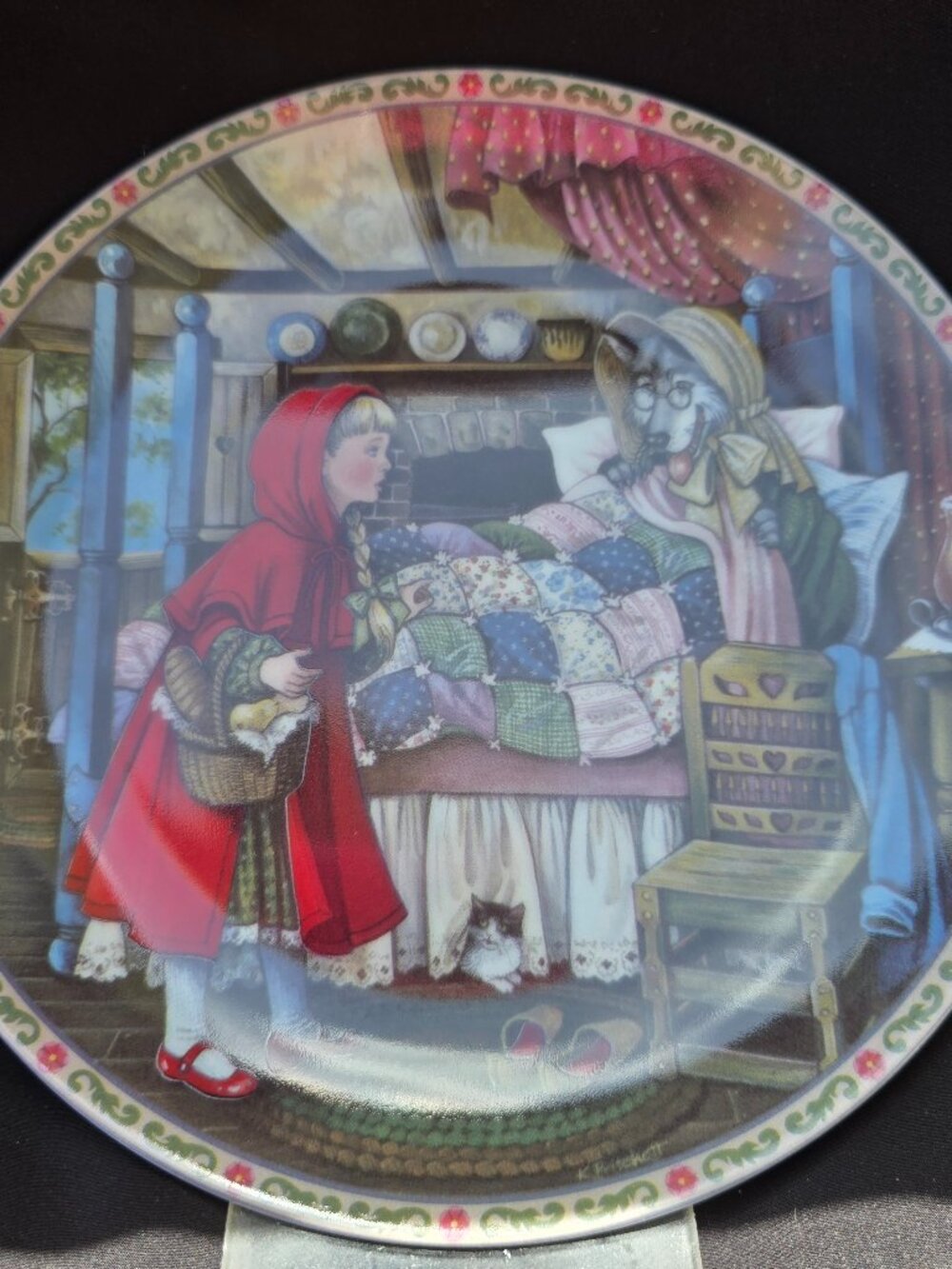 1988 Knowles “Little Red Riding Hood” Plate • Scott Gustafson • Grimm Fairy Tale